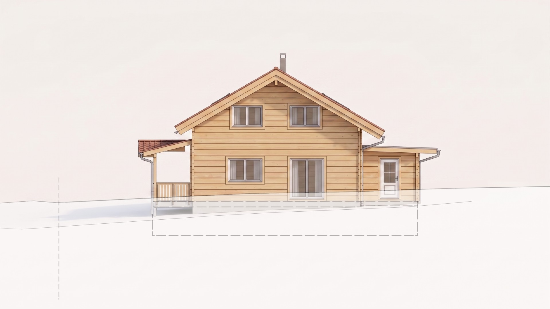 Blockhaus Ellrich 8 Ostansicht des Blockhauses Ellrich