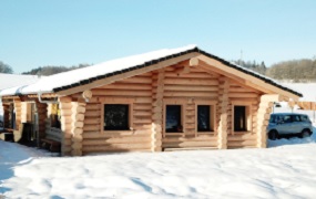 Blockhaus Winterbilder